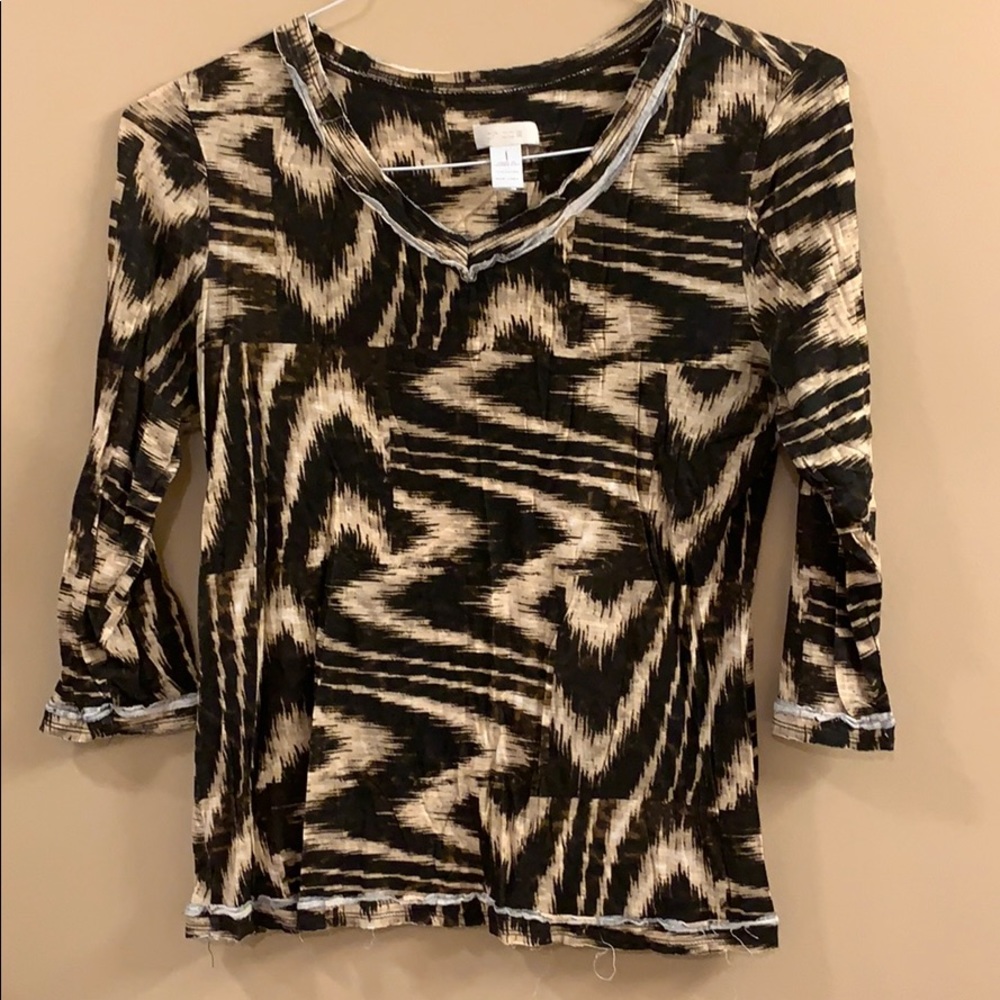 Chico’s Unfinished Edge Top